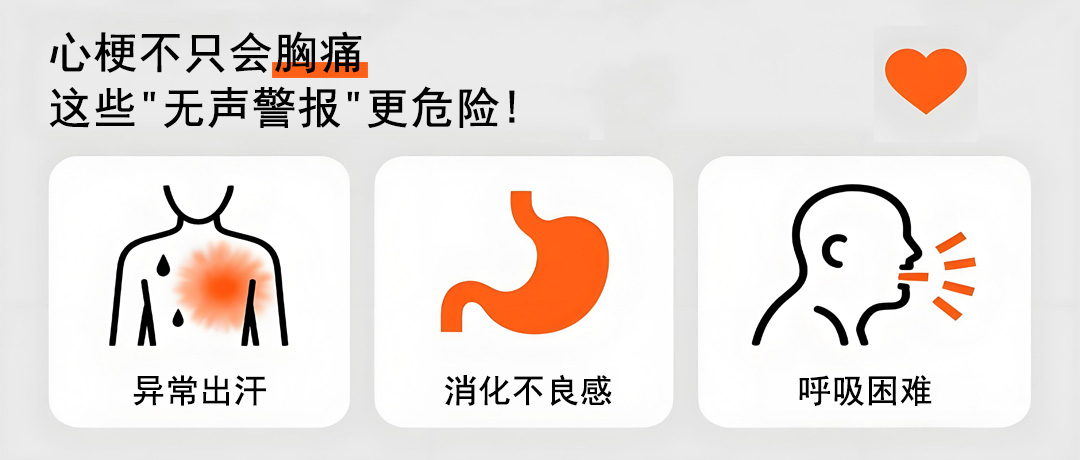 心梗不只会胸痛，这些